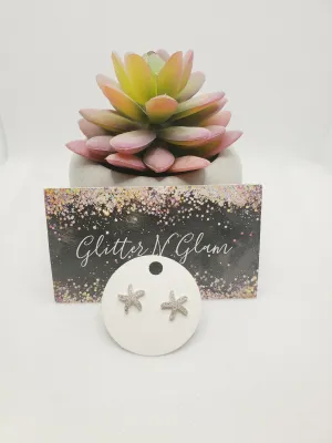 1356 Bling Starfish Stud Earrings