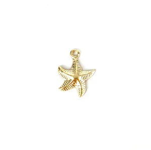 14K Gold Fill Starfish Charm w/ Bail , 10.0mm