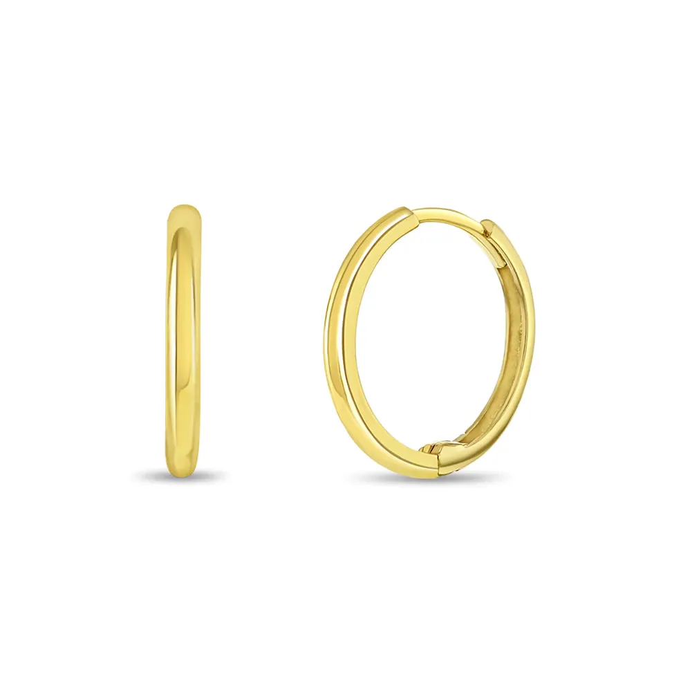 14k Gold Mini Women's Hoop Earrings