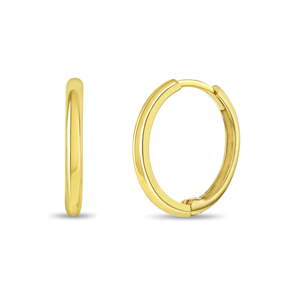 14k Gold Mini Women's Hoop Earrings