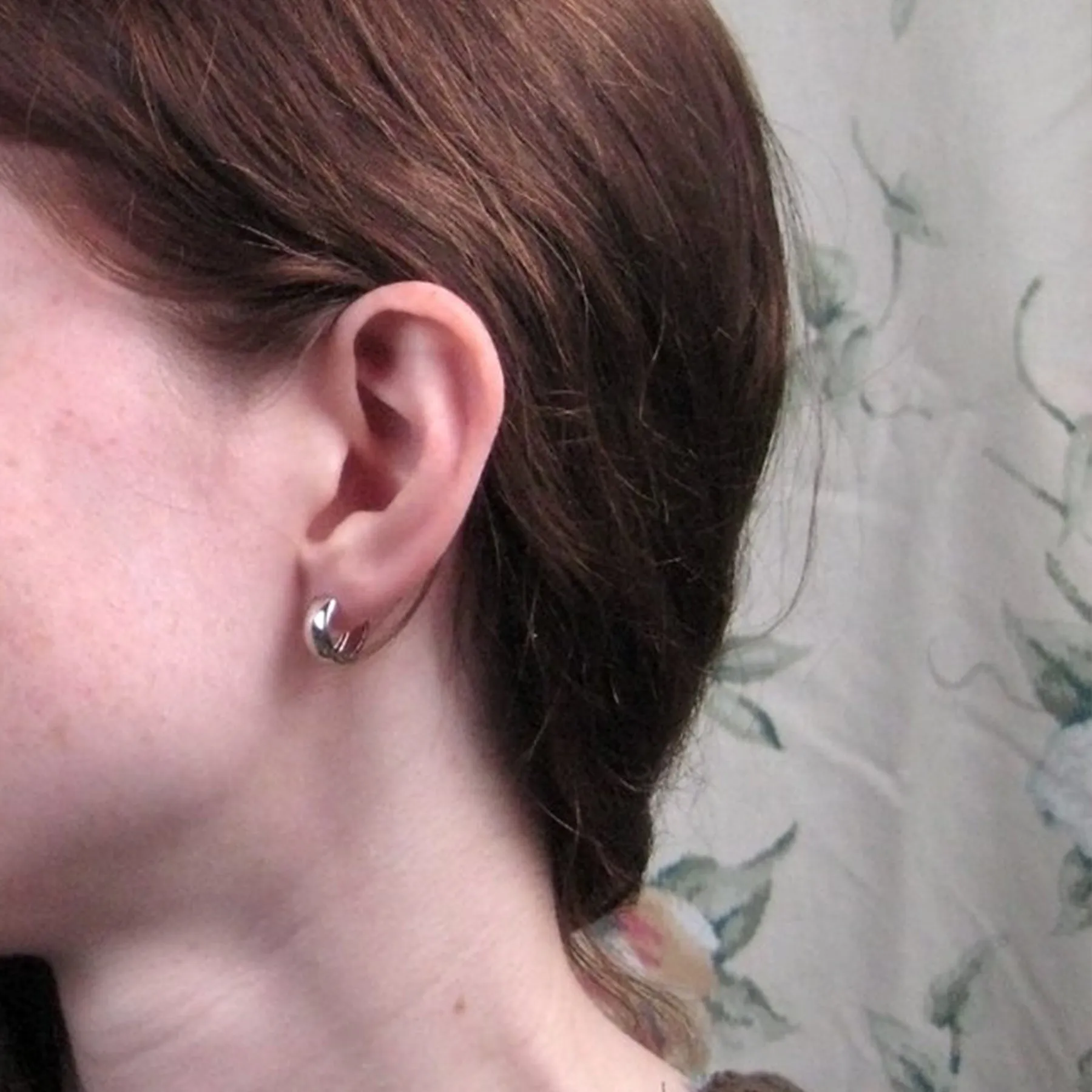 14k Gold Plated Thick Huggie Hoop Earrings