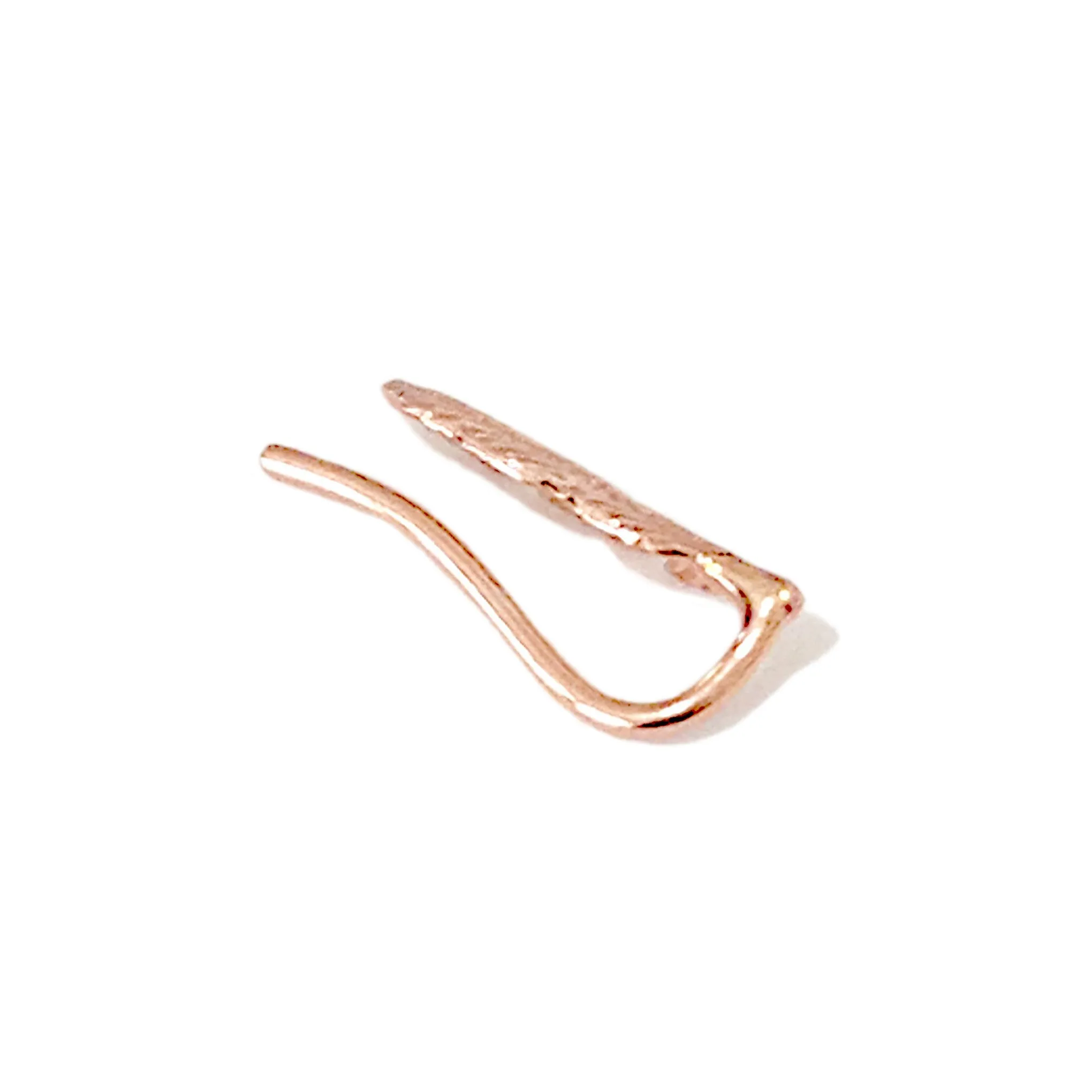 14K Gold XS Feather Stud Earring