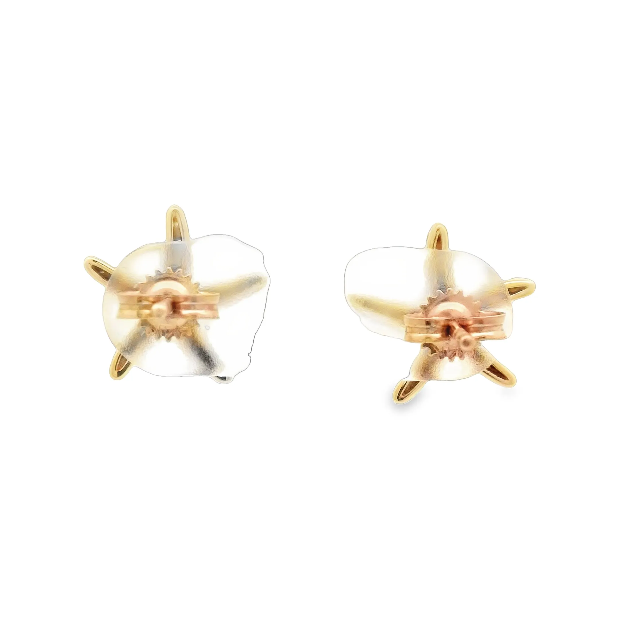 14k Yellow Gold Diamond .25cttw Starfish Post Earrings