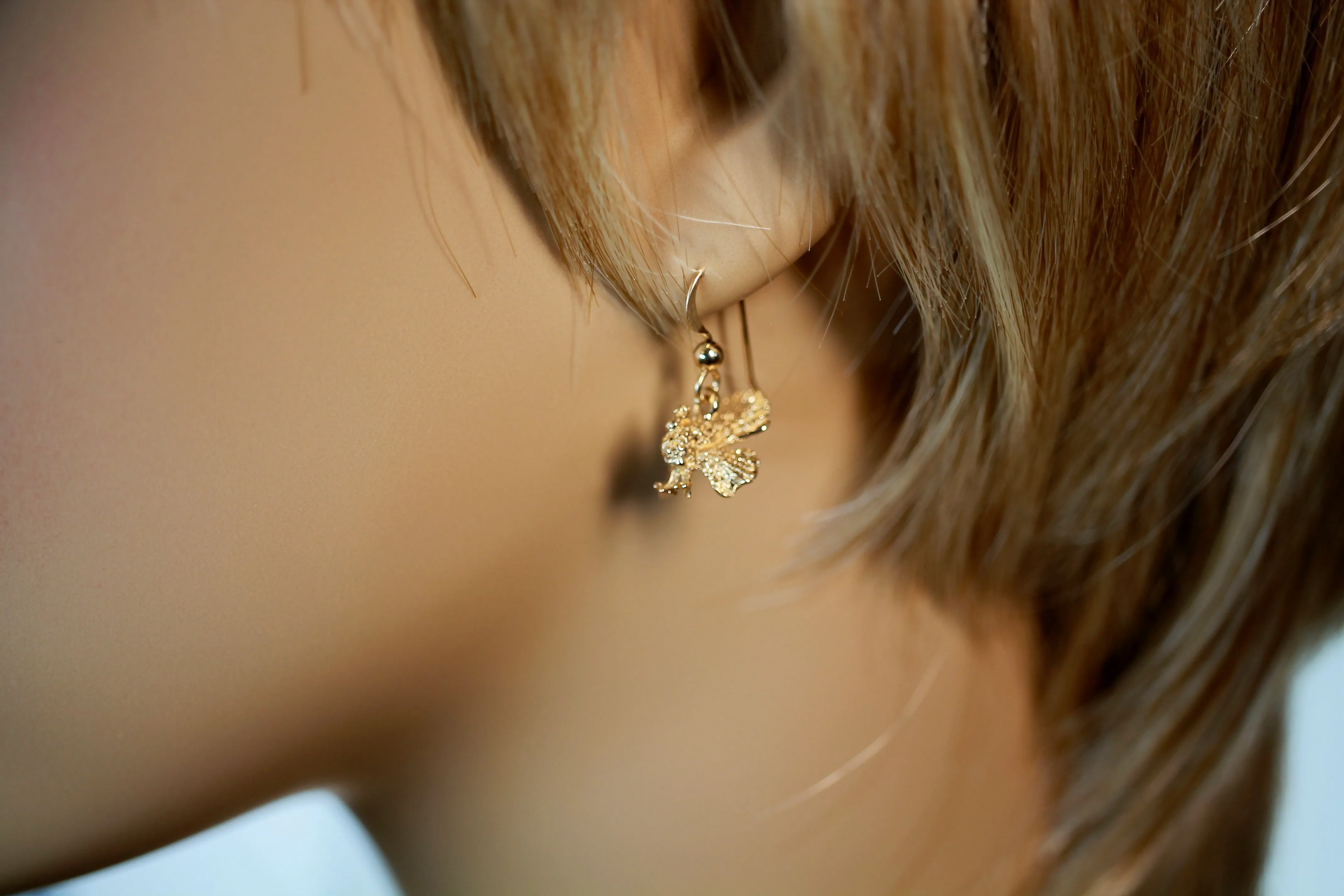 14kt Gold Turkey Earrings Thanksgiving gift for her