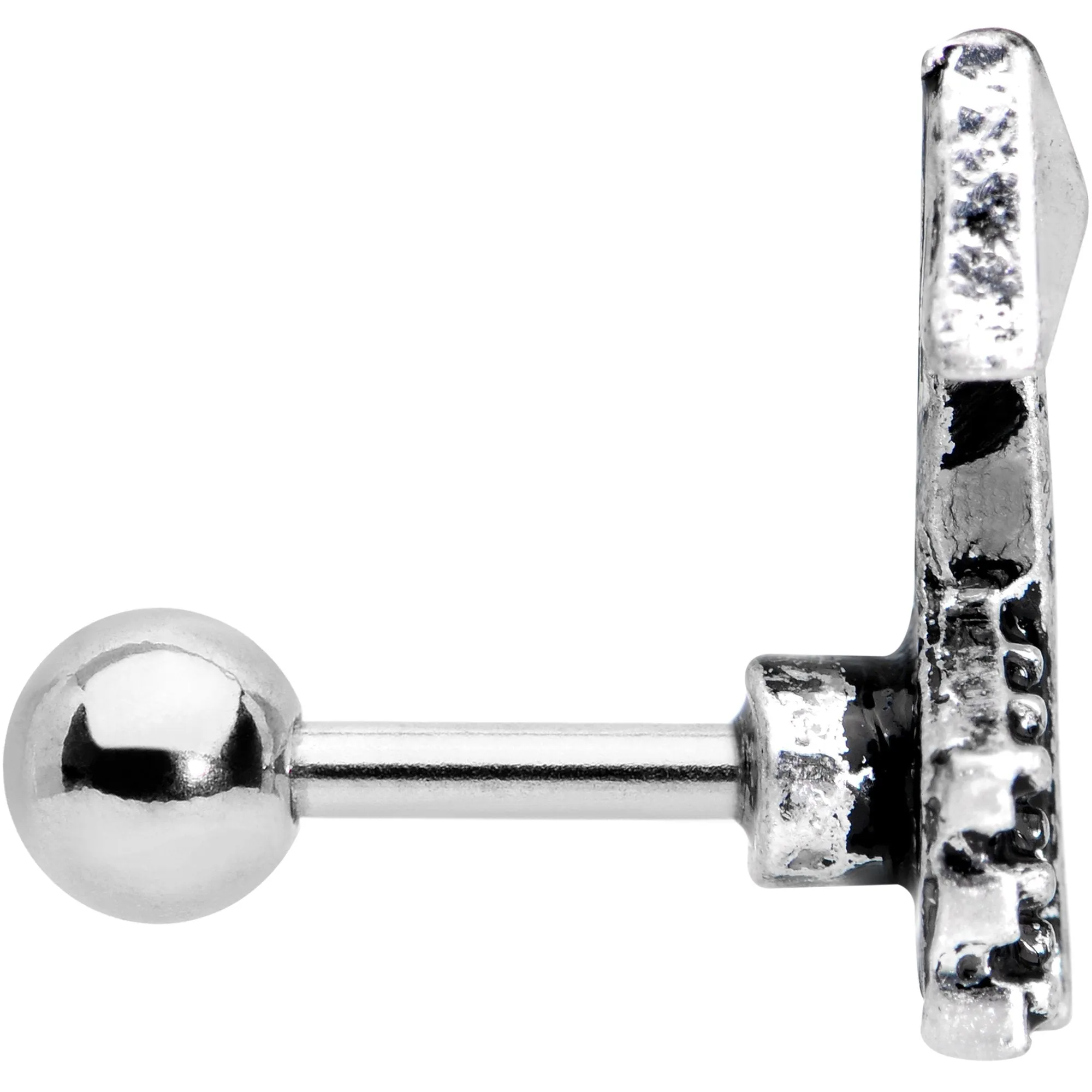 16 Gauge 1/4 Straight Arrow Cartilage Tragus Earring