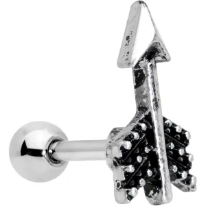 16 Gauge 1/4 Straight Arrow Cartilage Tragus Earring