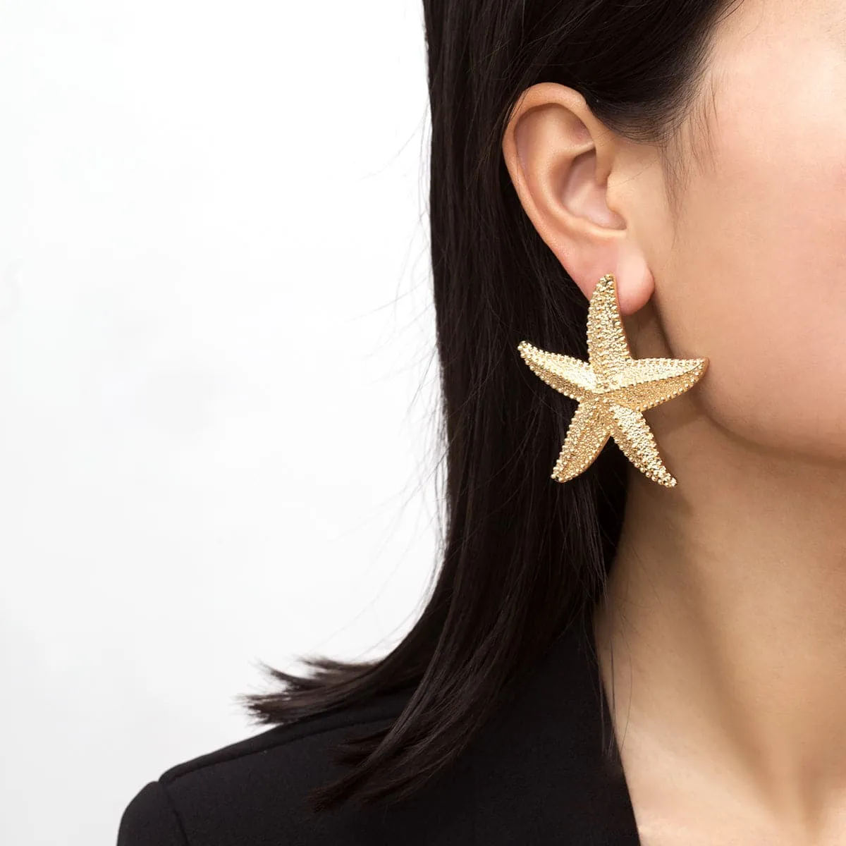18K Gold-Plated Starfish Drop Earrings