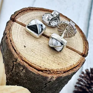 6mm Square Stud Earrings