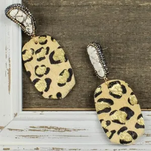 73924 - Turquoise Earrings - White Turquoise