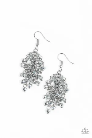 A Taste of Twilight Silver Paparazzi Earrings