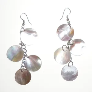 Abalone Shell Discs Earrings