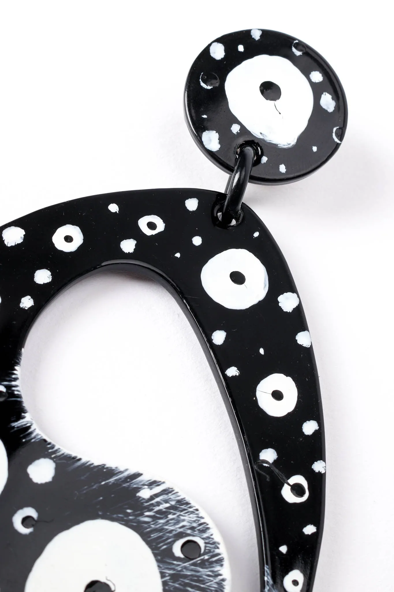 Abstract Peacock Eye Earrings