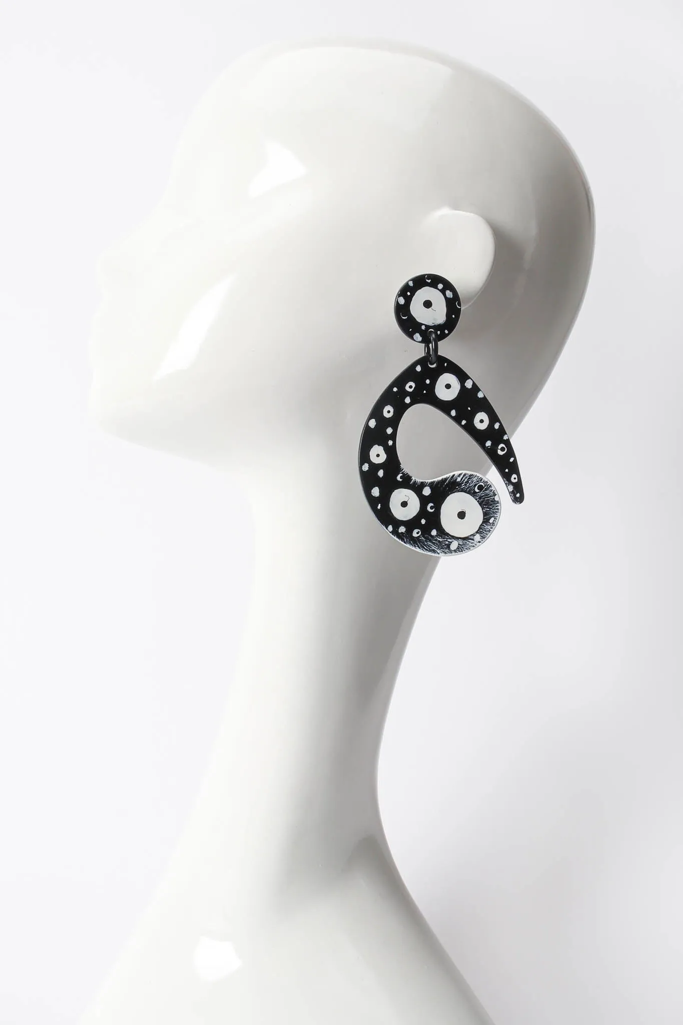 Abstract Peacock Eye Earrings