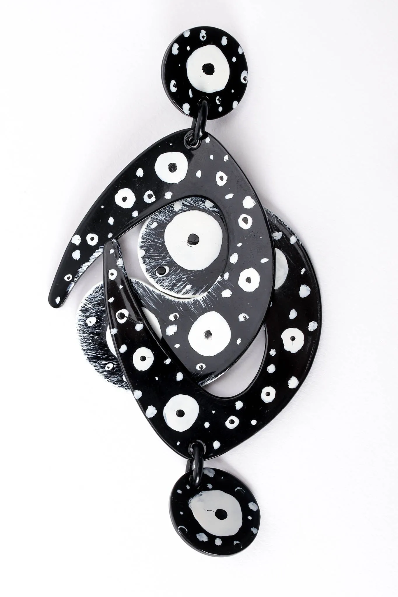 Abstract Peacock Eye Earrings