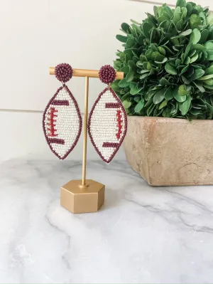 Alabama Football Game Day Beaded Statement Earrings