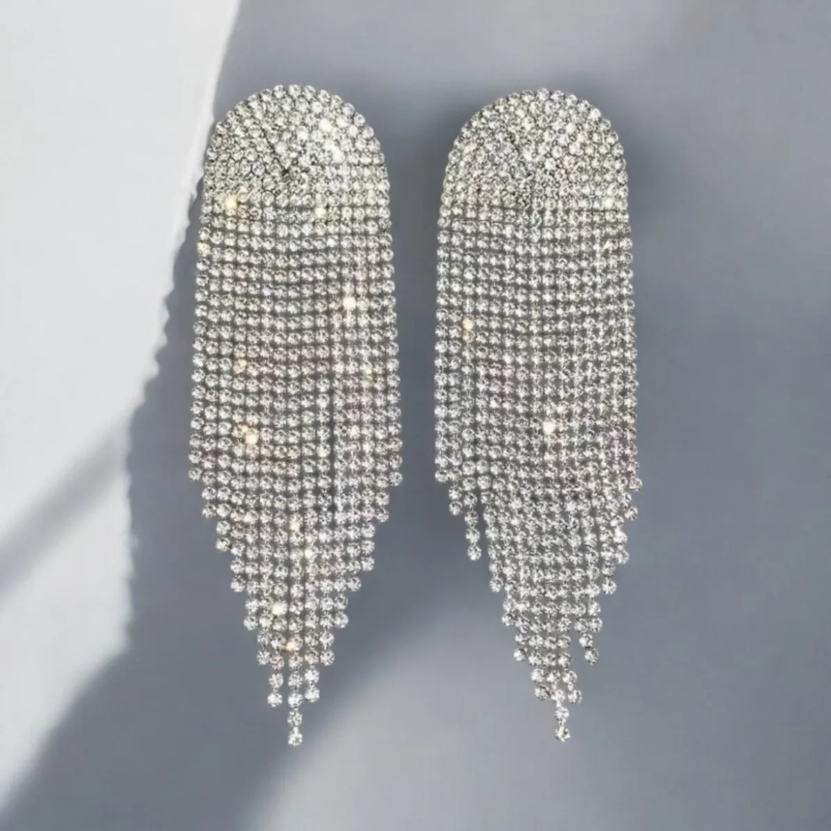 ANGEL SPARK rhinestone earrings