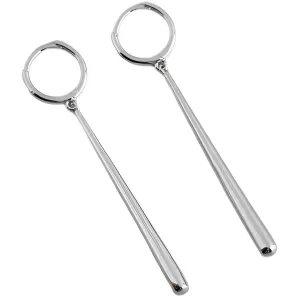 ANYCO Earrings Sterling Silver Minimalist Long Water Drop Fringe  Rock Bohemian For Women Girl Fashion Stylish Rock Punk Accessories Jewelry Gifts
