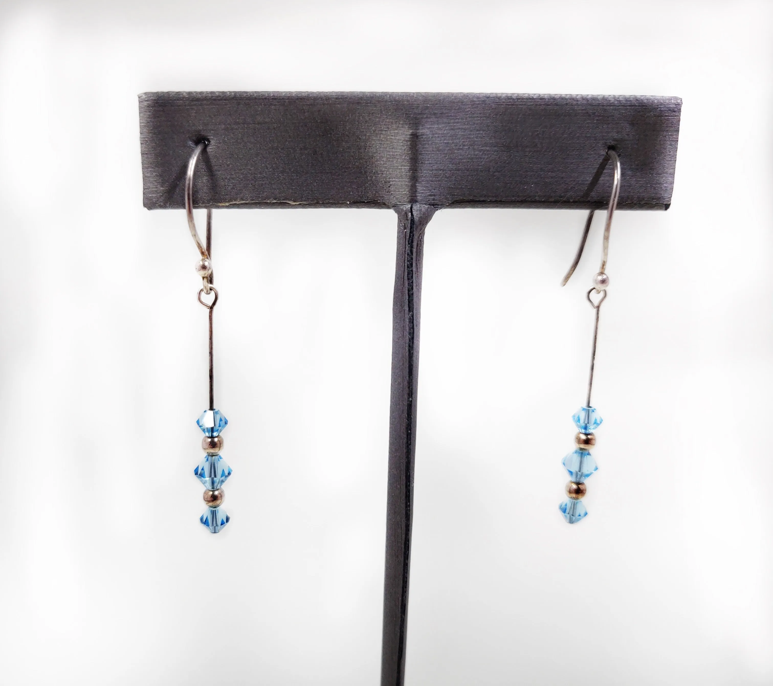 Aqua Crystal Earrings