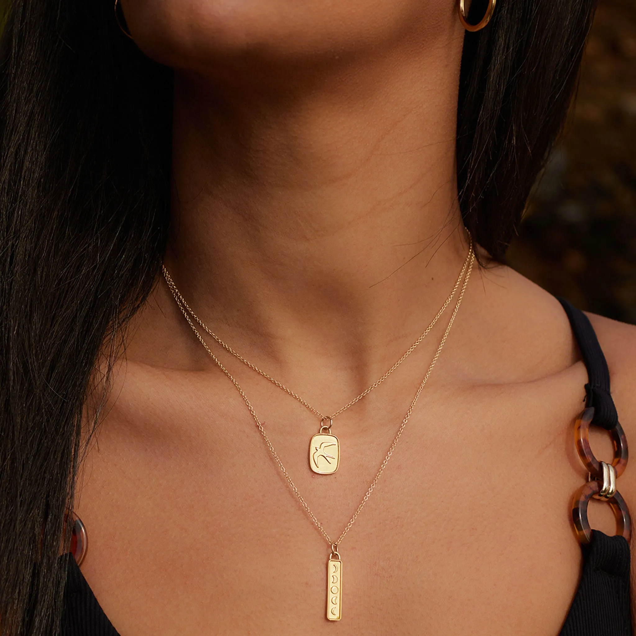 Aqua Pendant Necklace