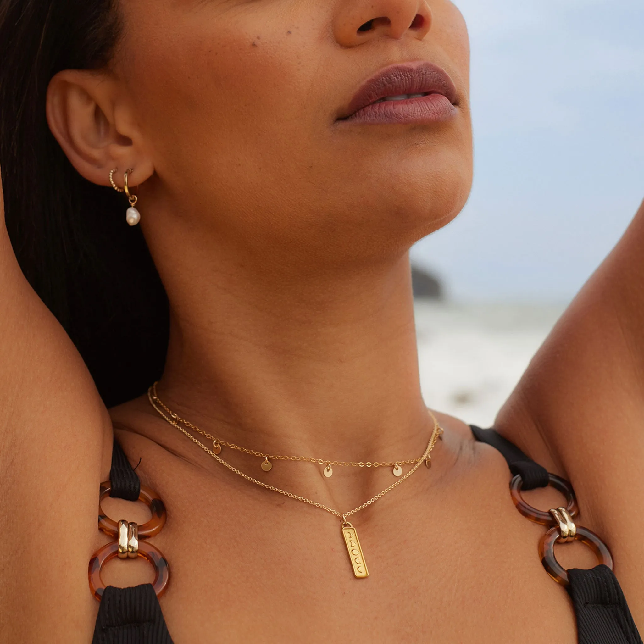 Aqua Pendant Necklace