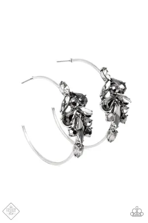 Arctic Attitude - Silver Paparazzi Earrings