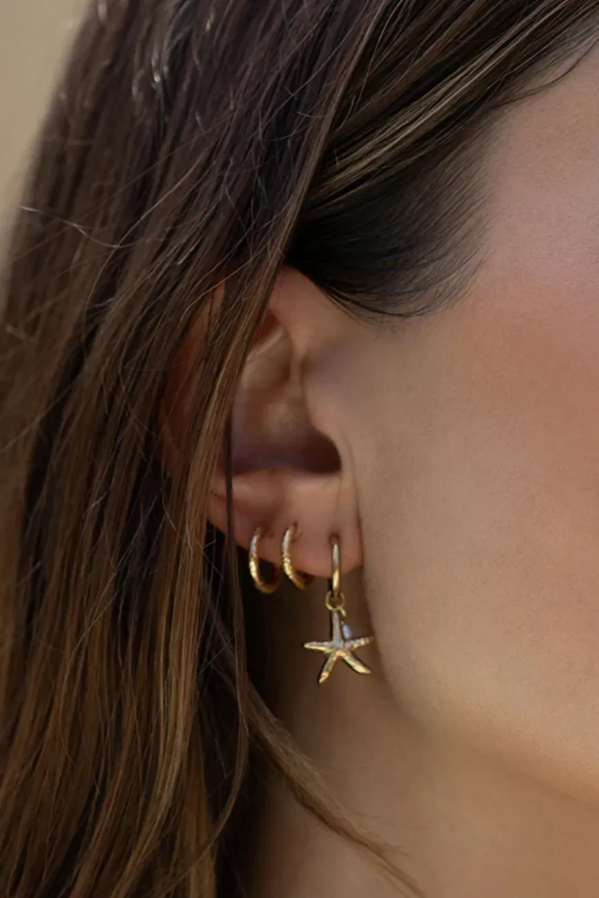 ARMS OF EVE LAGUNA PEARL EARRINGS - GOLD PLATED