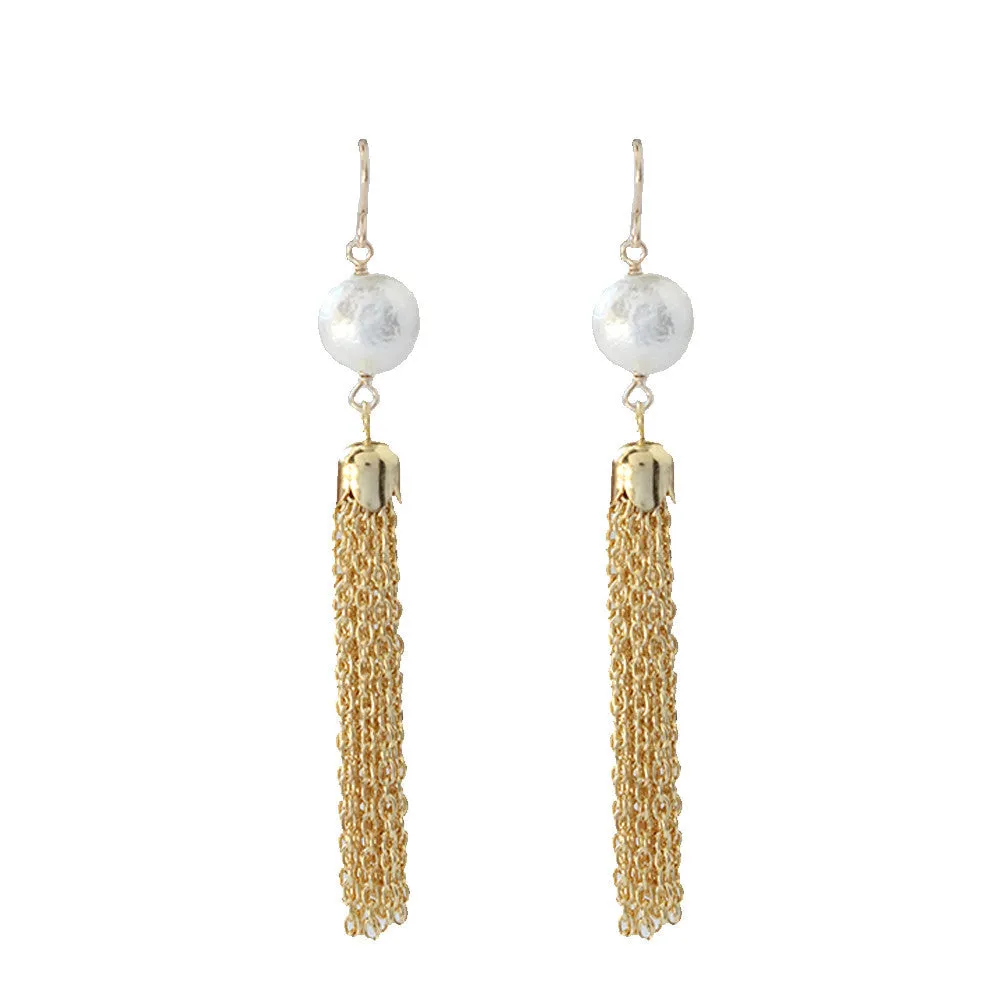 Artik Earring Cotton Pearl (WS)