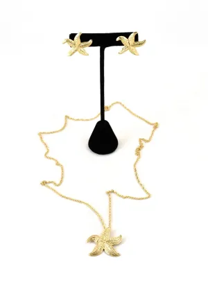 Avon Starfish Necklace Set