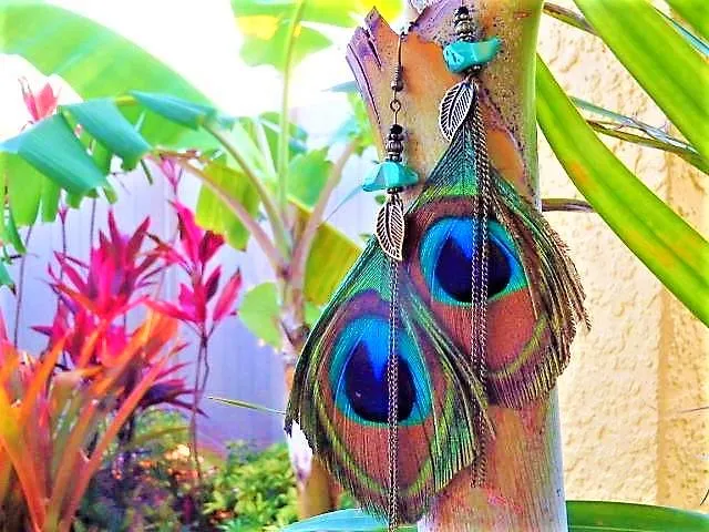 Bali Bliss Feather Earrings