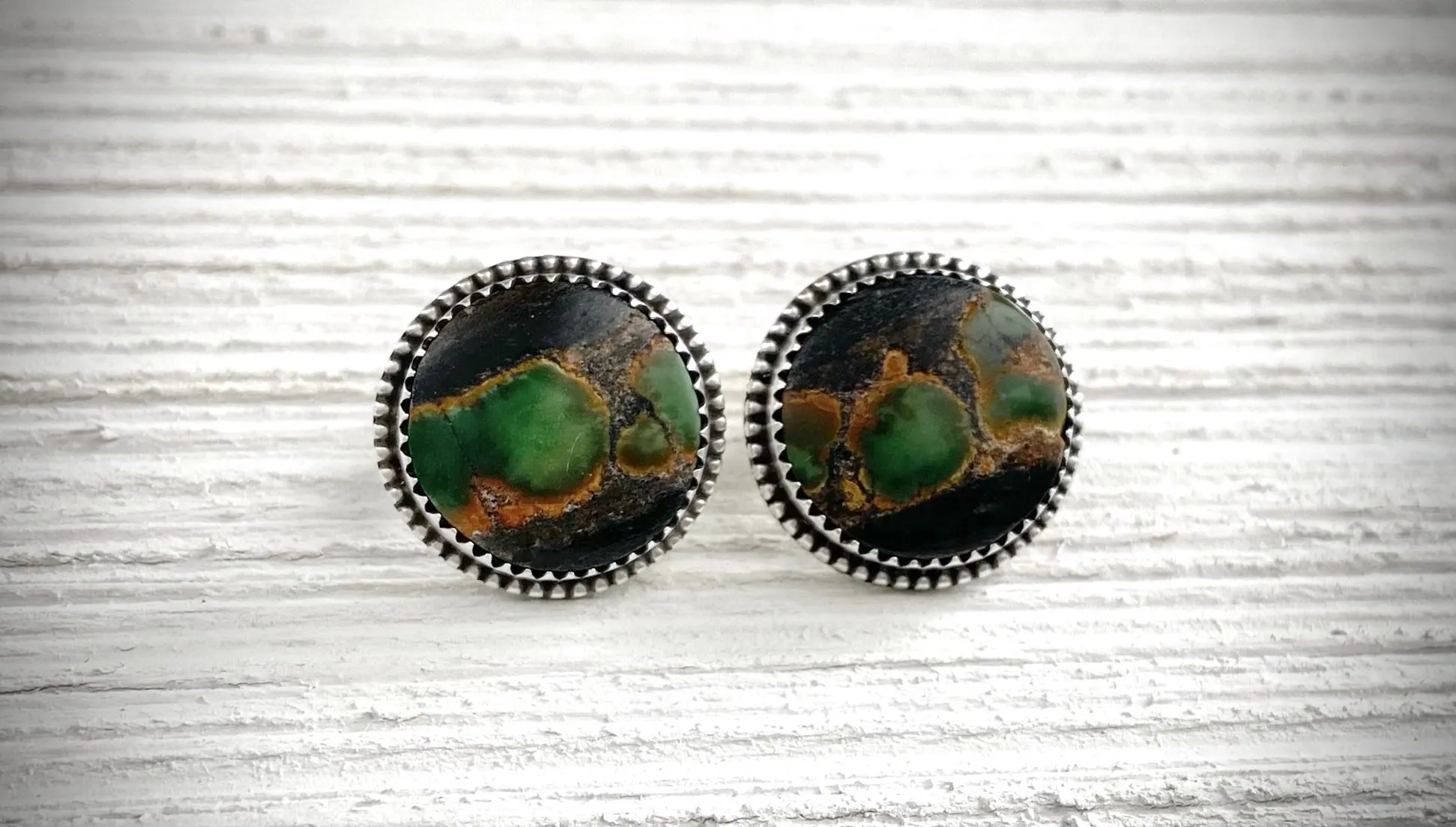 Bao Canyon Turquoise Stud Earrings