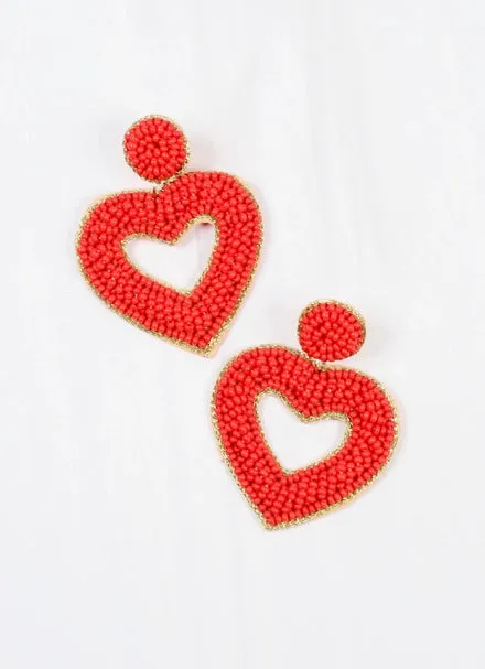 Be mine Beaded Earring