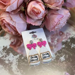 Beaded Bride Squad Earrings