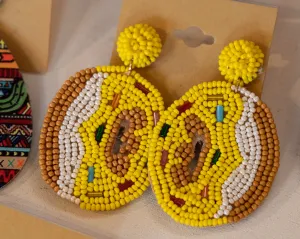 Beaded Donut Earrings
