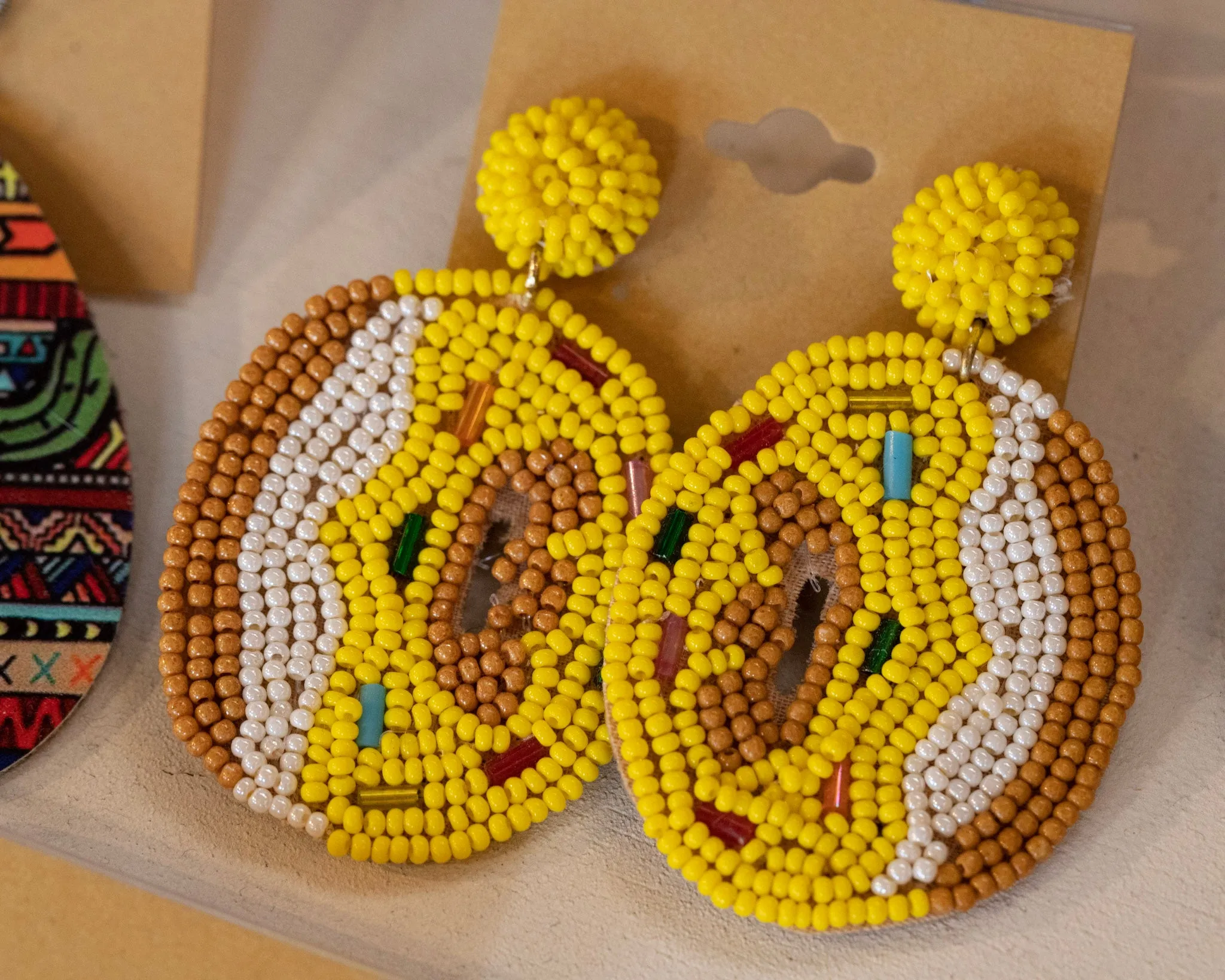 Beaded Donut Earrings