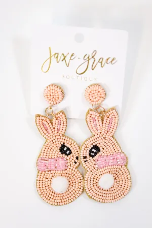 Beaded Easter Bunny Earrings, VARIOUS