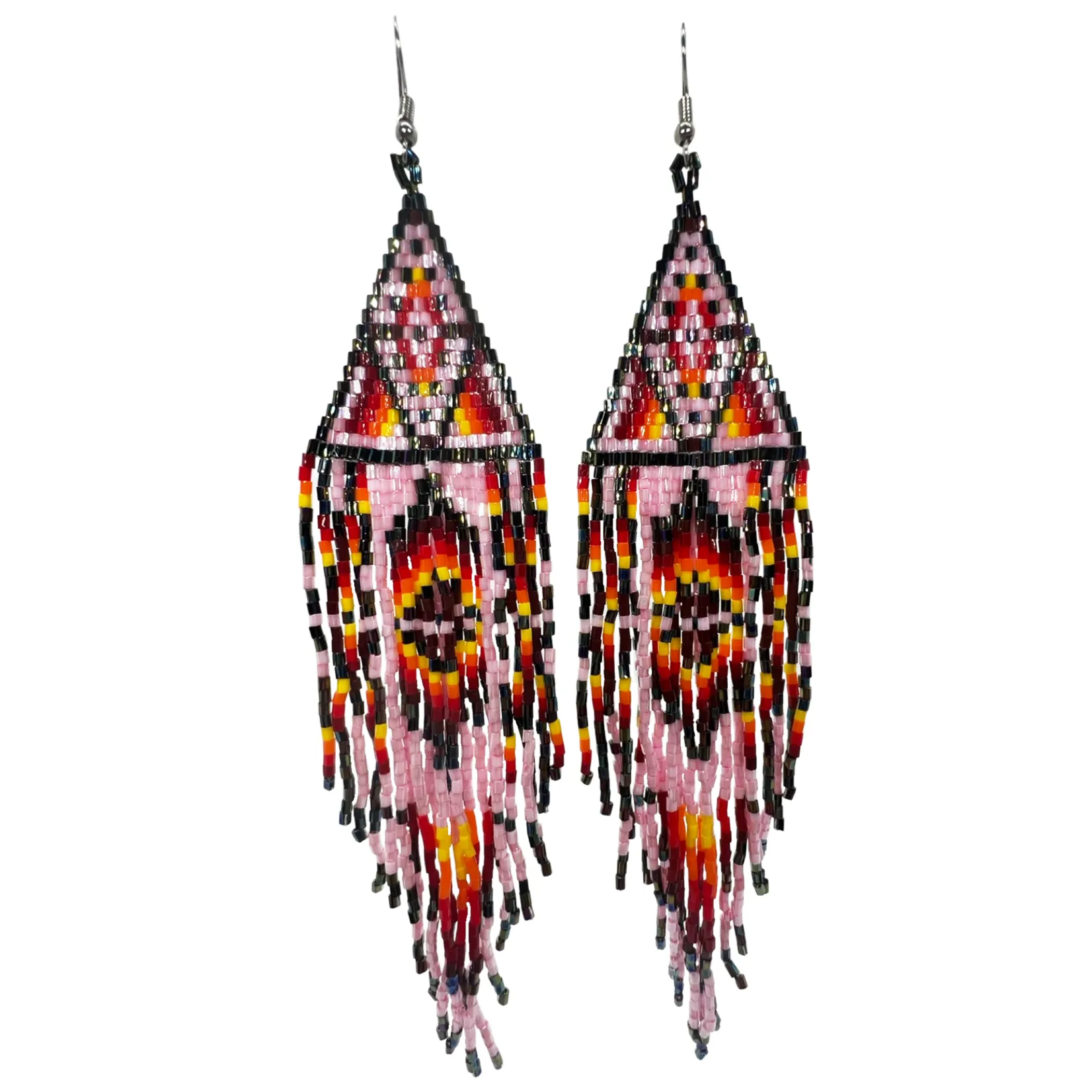 Beaded Shoulder Duster Earrings