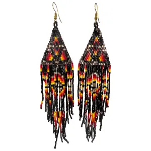 Beaded Shoulder Duster Earrings