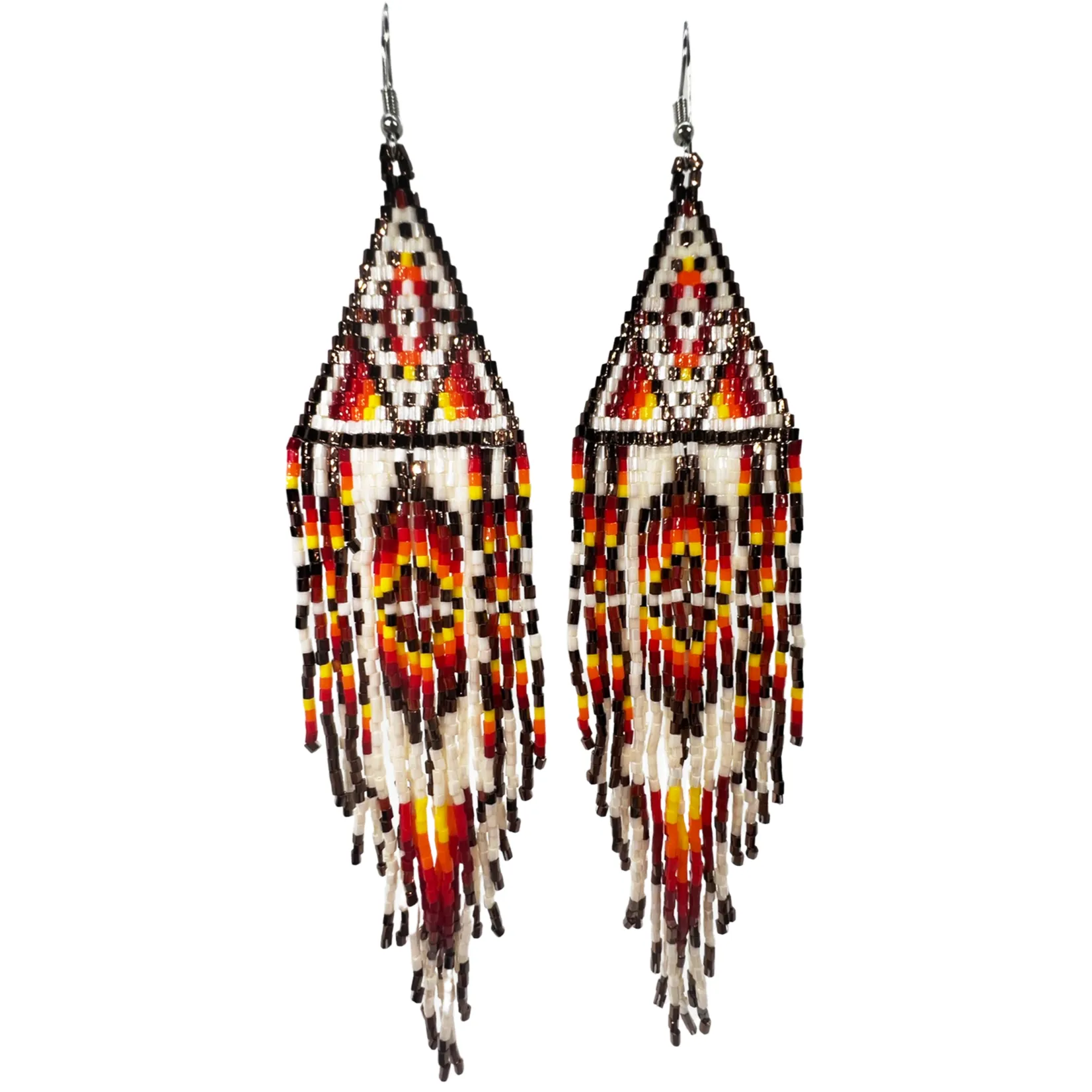 Beaded Shoulder Duster Earrings