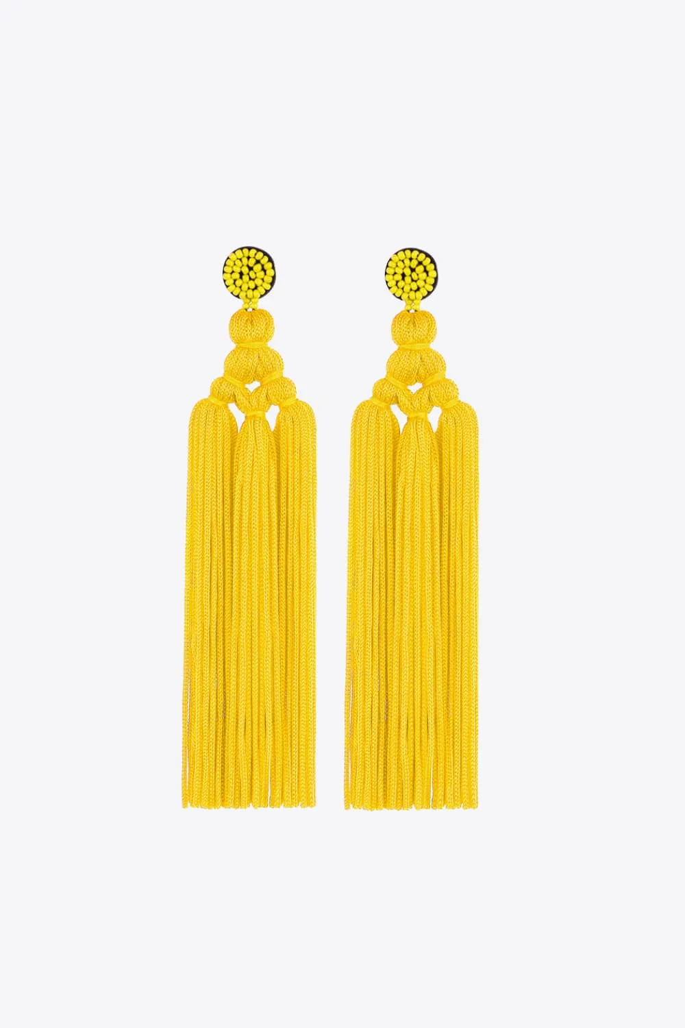 Beaded Tassel Earrings