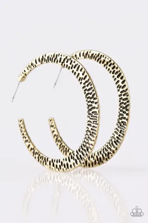 BEAST Friends Forever Brass Paparazzi Earrings