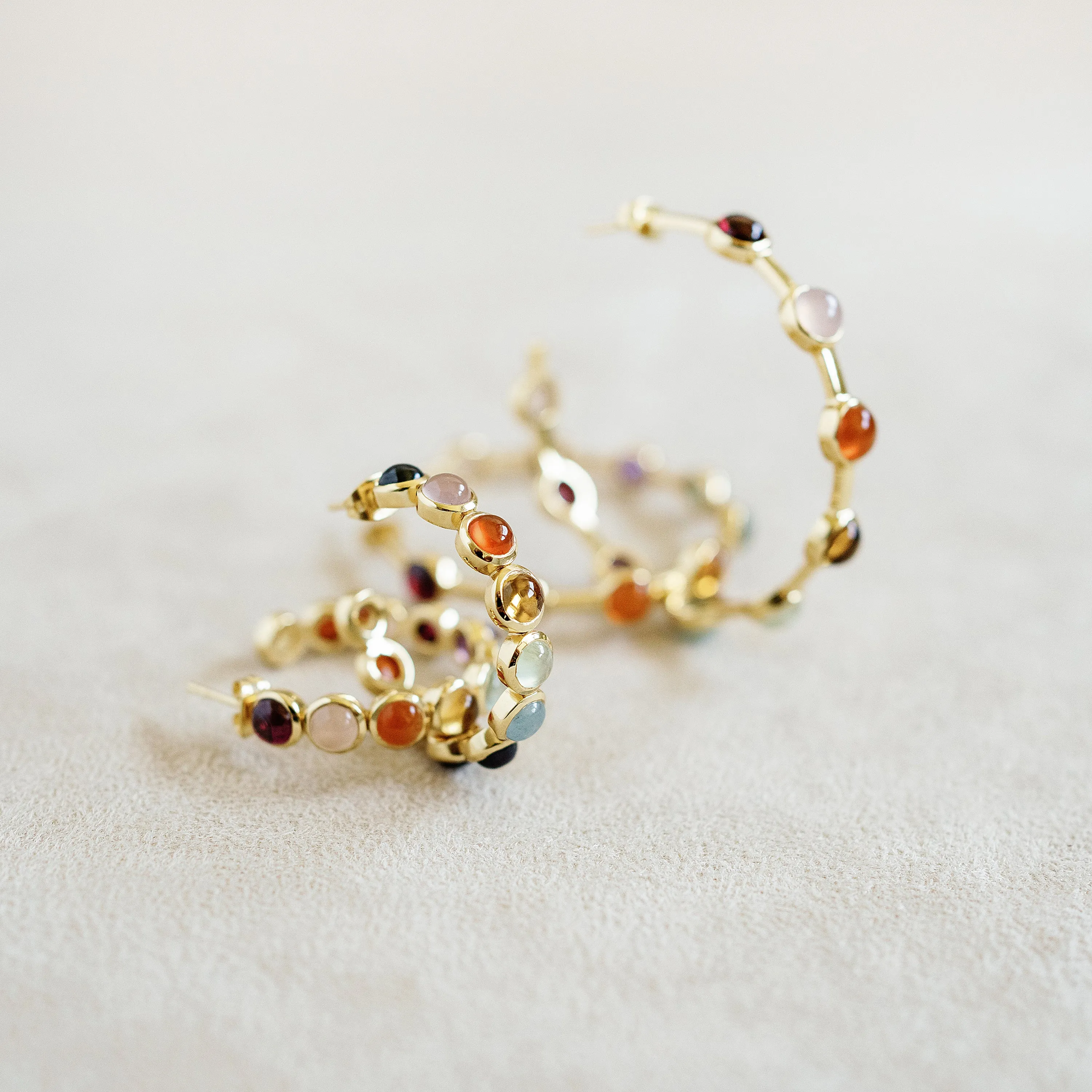 Becky Hoop Earrings in Roy G. Biv
