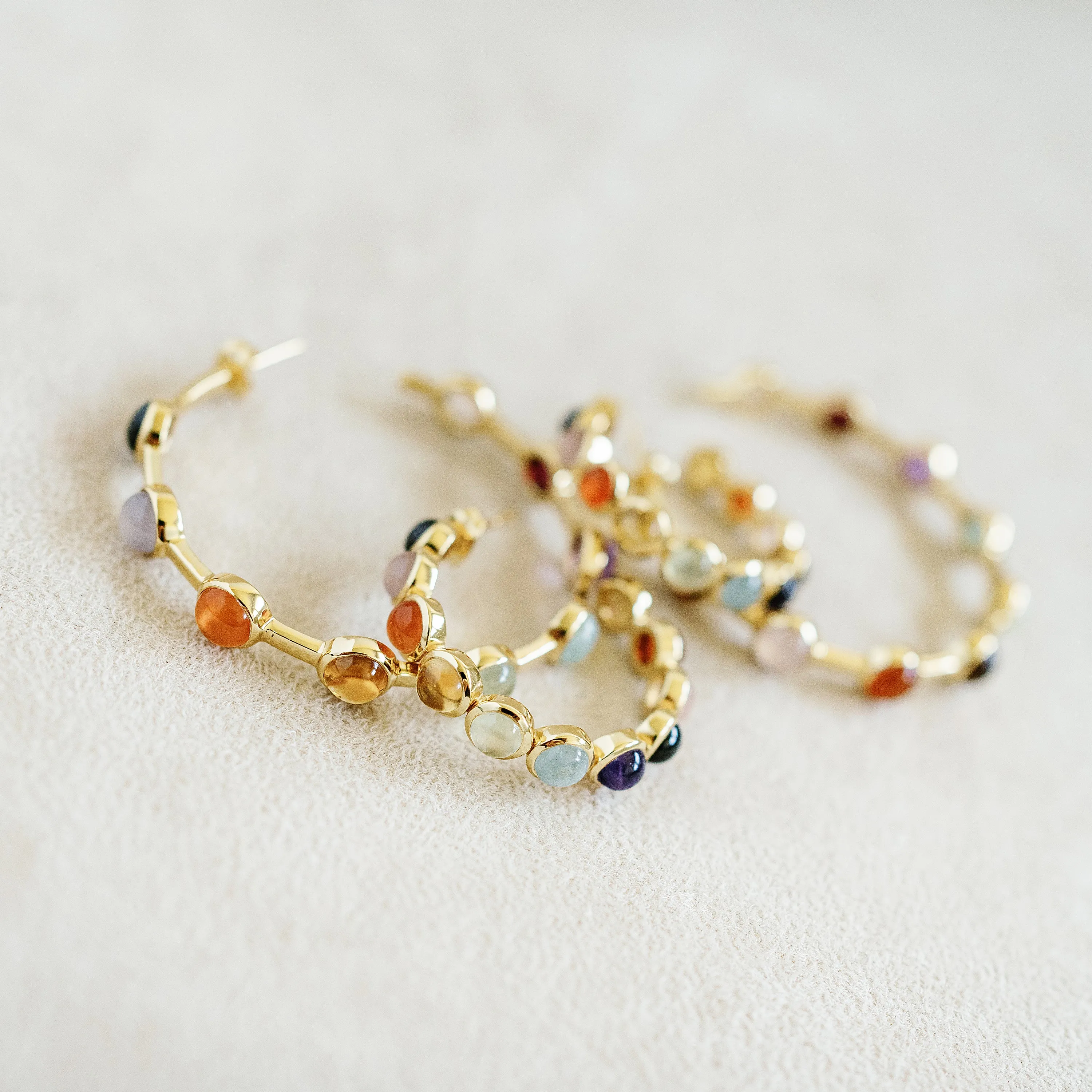 Becky Hoop Earrings in Roy G. Biv