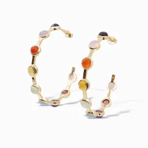 Becky Hoop Earrings in Roy G. Biv