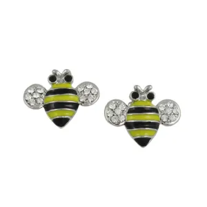 Black and Yellow Bee with Pierced Earring - REE141Y