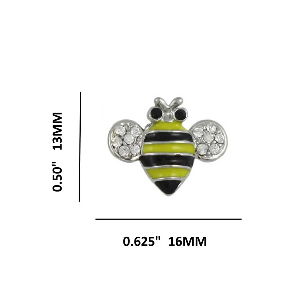 Black and Yellow Bee with Pierced Earring - REE141Y