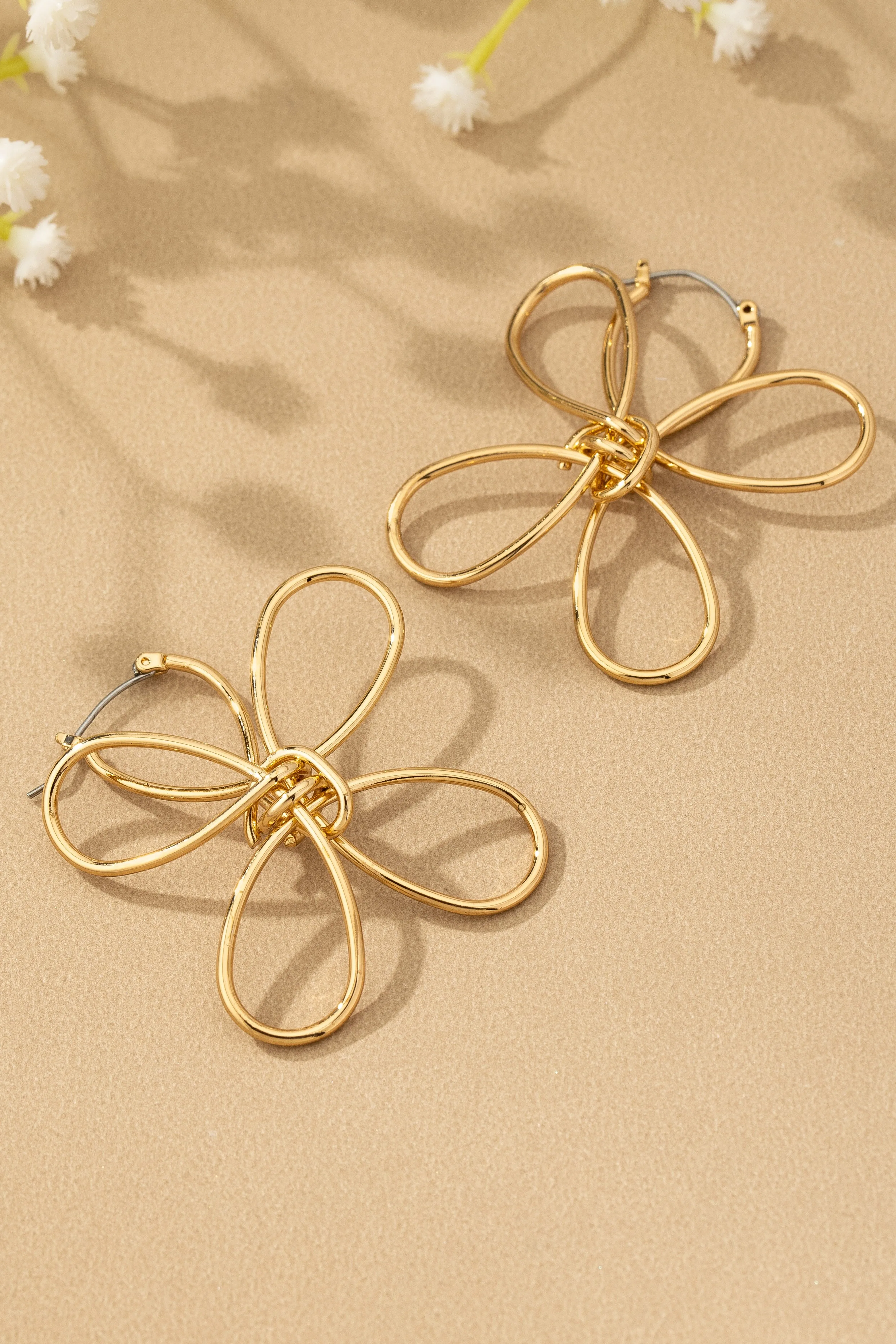 Blossom Hoop Drop Earrings