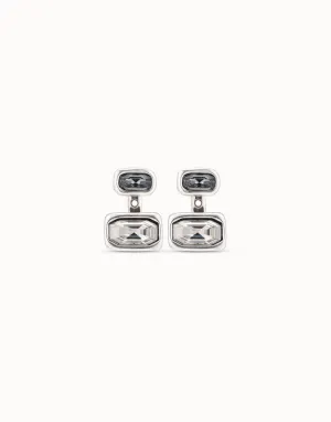 Boa earrings, silver