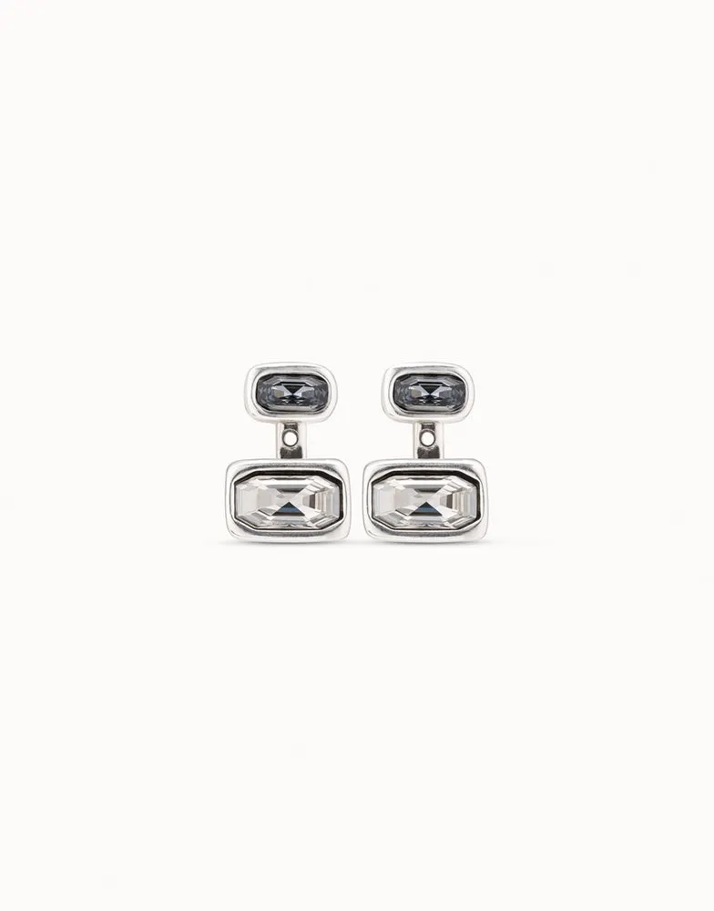 Boa earrings, silver