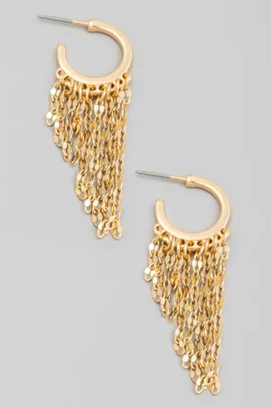 Bonnie Fringe Hoop Earrings
