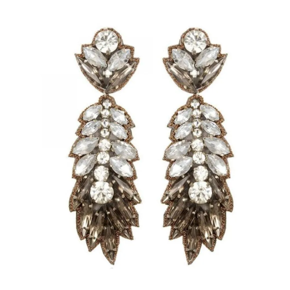 Borgese Feather Drop Earrings